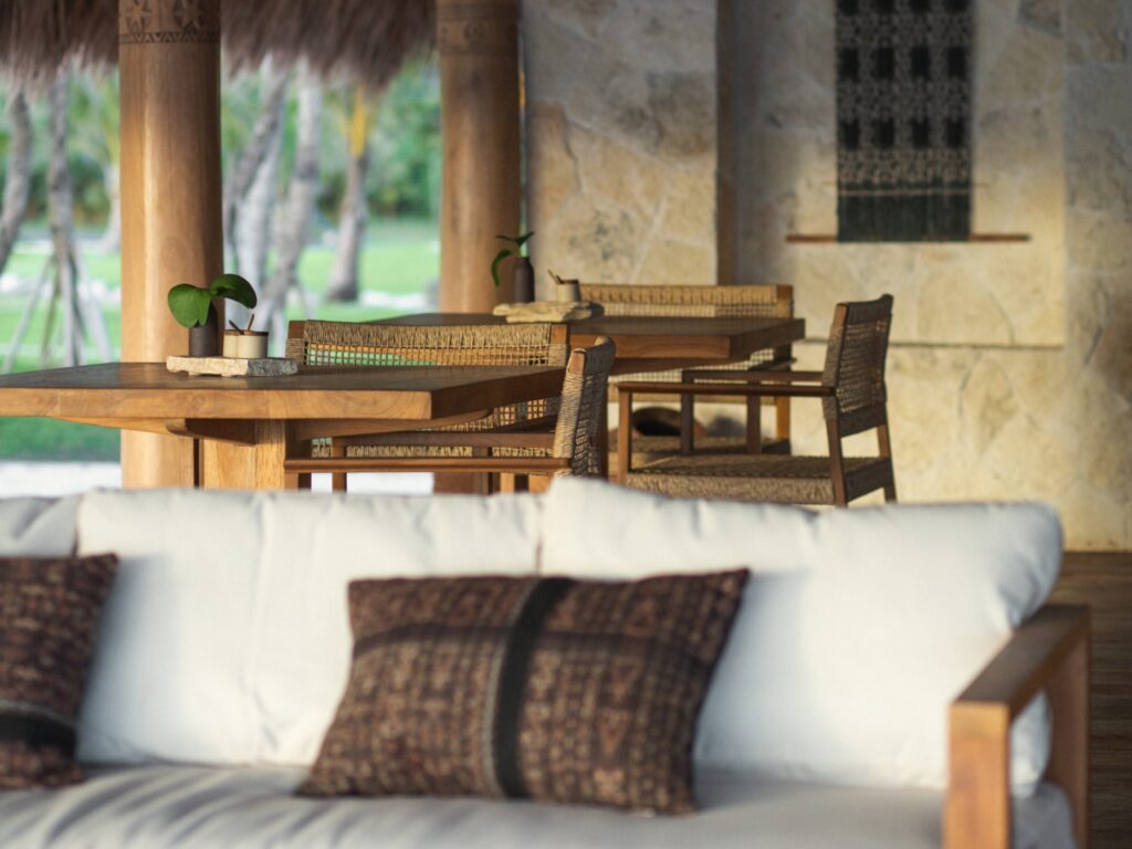 Lounge Area at Nomadikas Wellness Retreat Indonesia